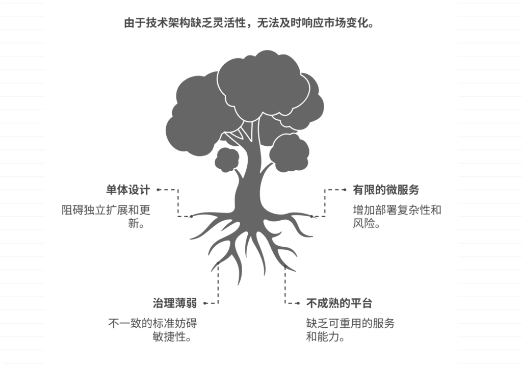 技术架构缺乏灵活性，如何应对变化需求？