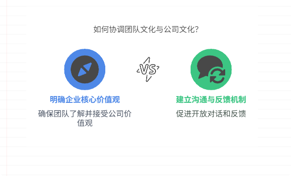 团队文化与公司文化不一致，如何协调