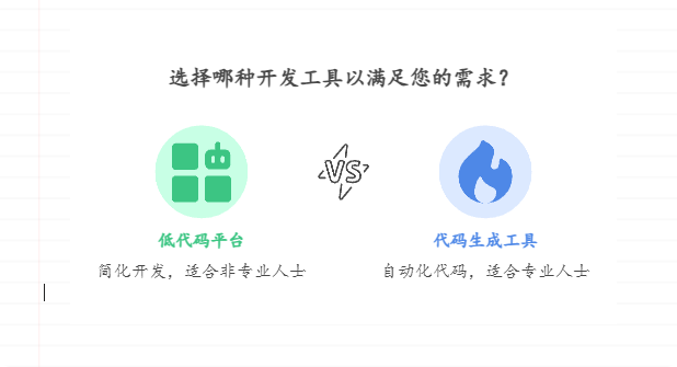 低代码平台和代码生成工具有啥区别呢