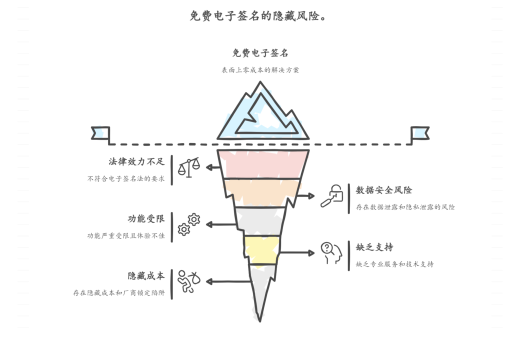 使用免费电子签名软件？需要警惕这些隐藏的风险和限制