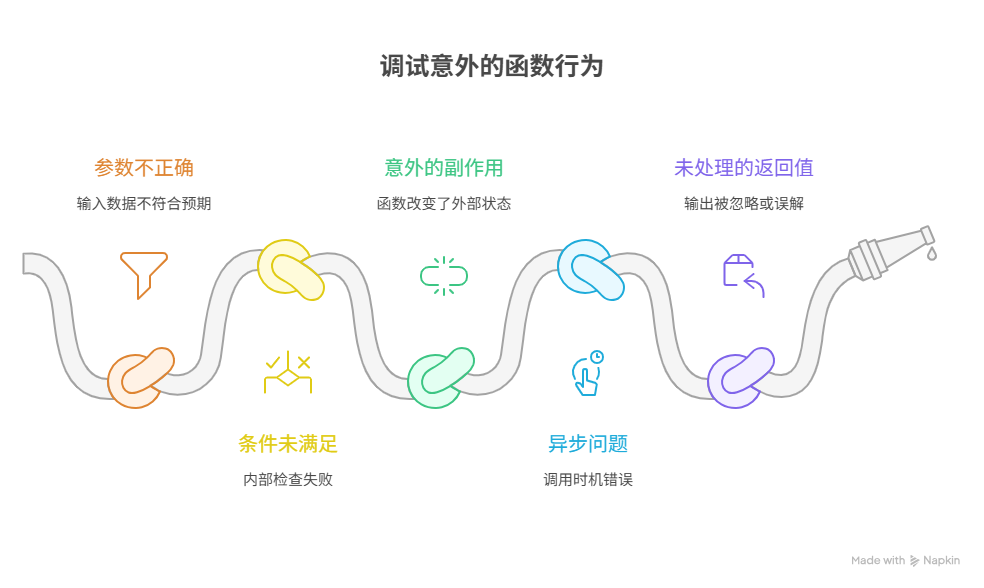 为什么我调用了函数，却没有产生预期的效果？