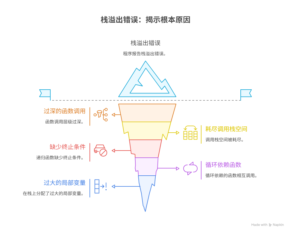为什么程序会报“栈溢出”错误