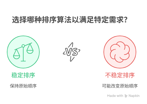 为什么排序后，相同元素的原始相对顺序变了