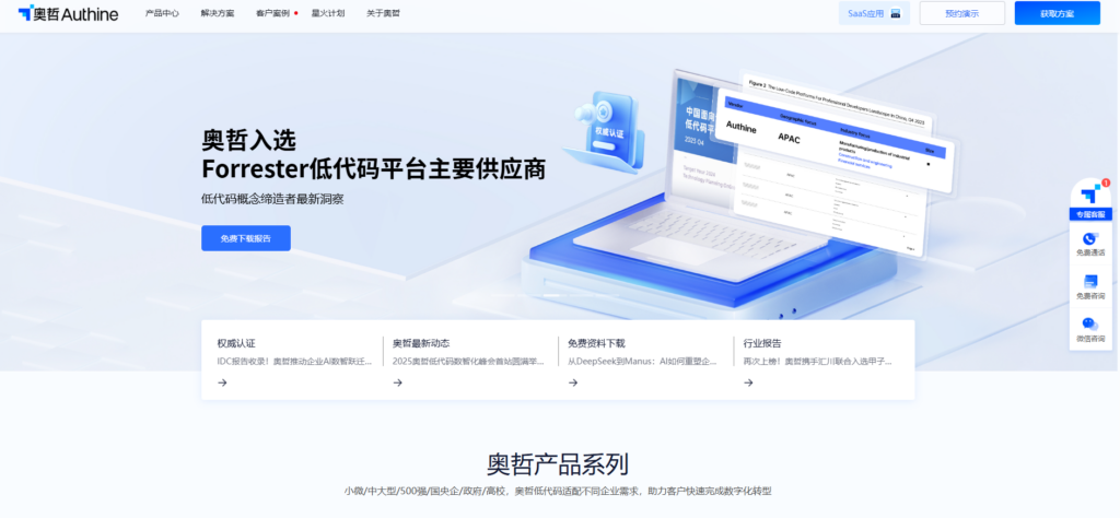 低代码开发平台排名：2025年国内十大低代码平台对比