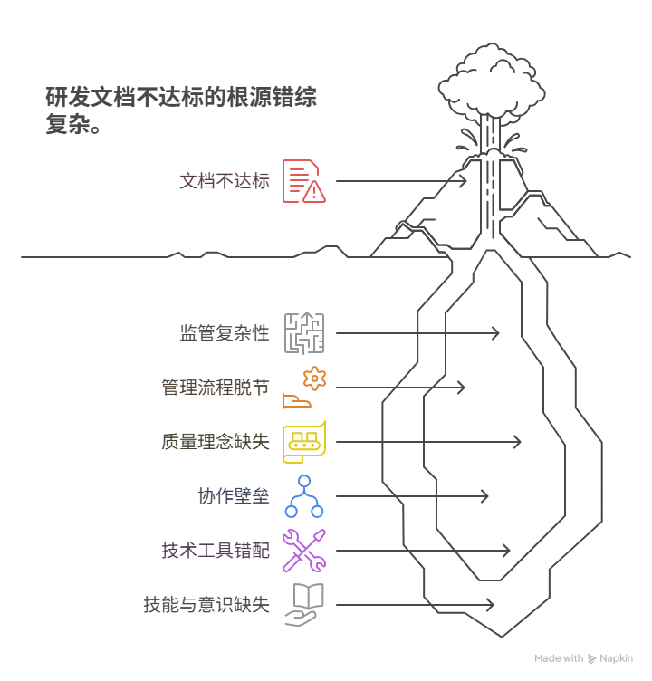 医疗和汽车行业研发文档不达标的主要原因