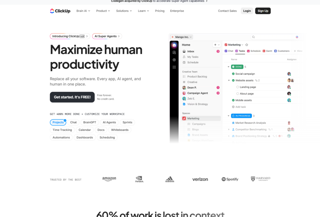 团队项目管理系统软件哪个好？2026年排名前十厂商盘点