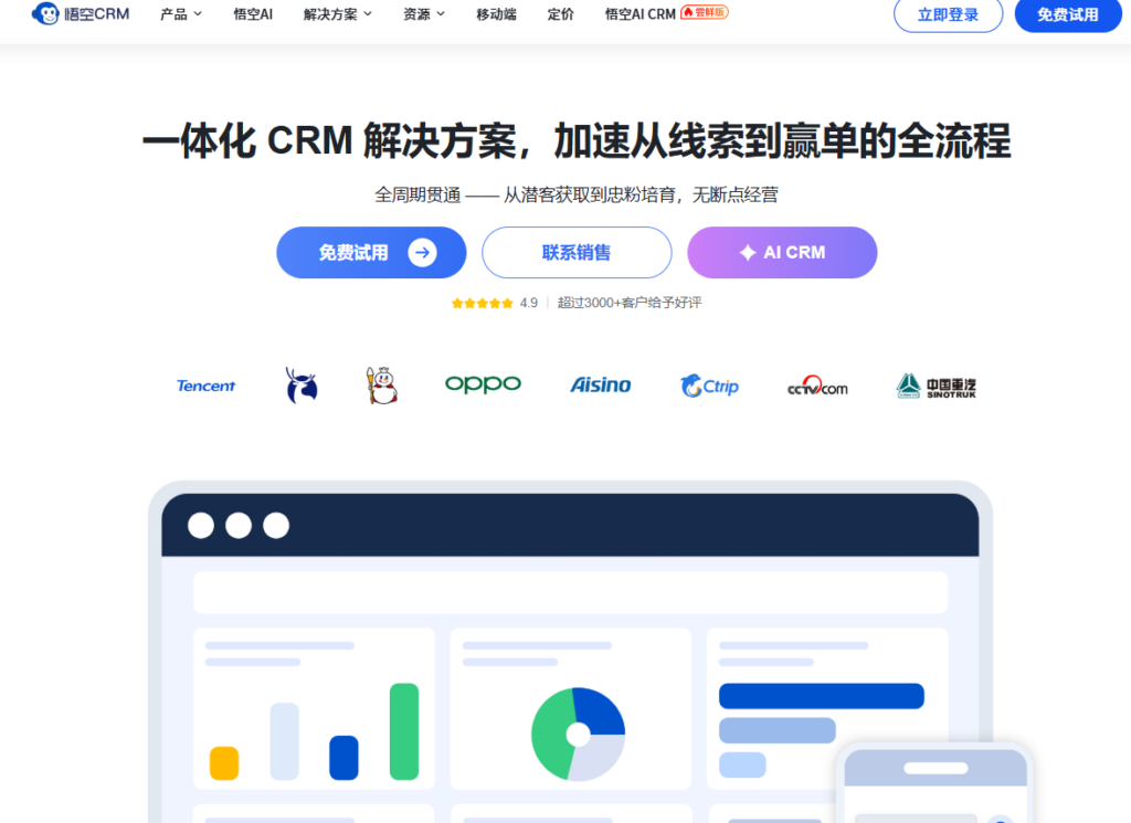 客户管理系统 CRM 平台对比：2026 年 8 款主流产品整理