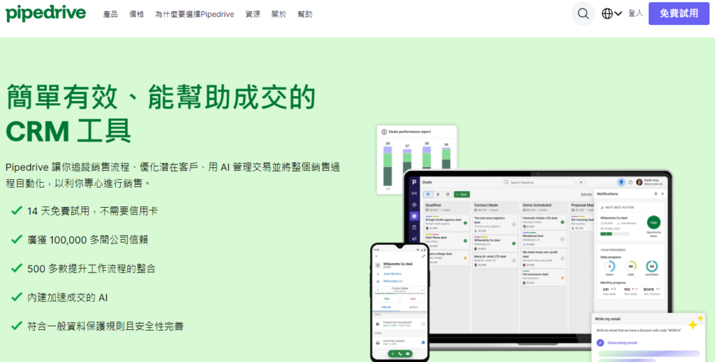 从线索到商机的 CRM 管理系统推荐：2026 年 8 款平台整理