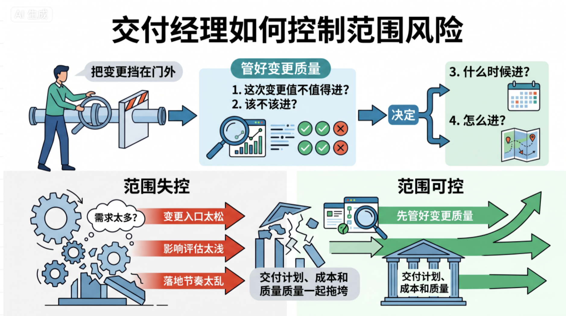 范围管理计划写得太虚怎么办？补充示例让团队更容易照着写