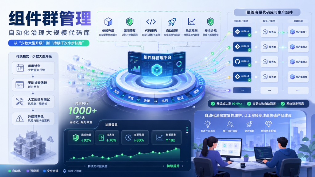 组件群管理是什么：如何用自动化治理大规模代码库