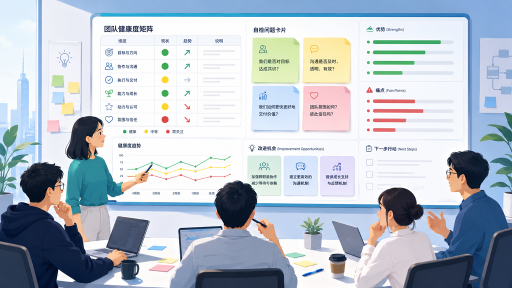 团队健康检查模型怎么做:用可视化发现团队改进机会
