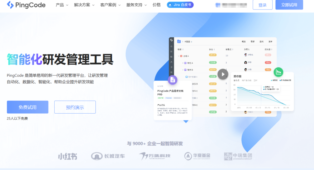 适合中小研发团队的管理系统：8款平台功能对比