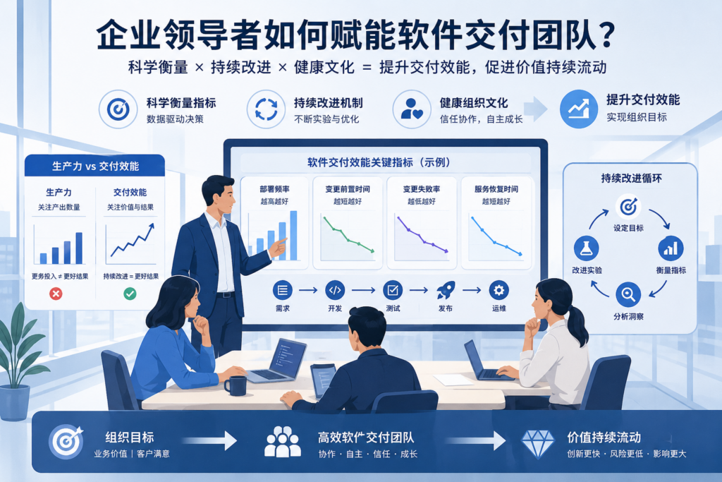 企业领导者如何赋能软件交付团队？