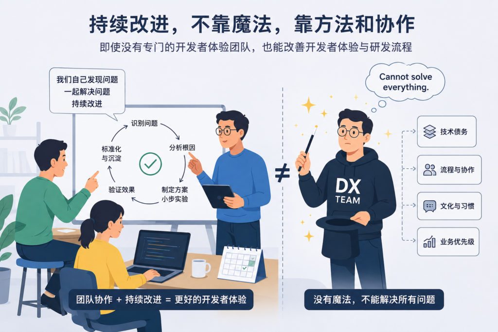 没有开发者体验团队,如何推动持续改进