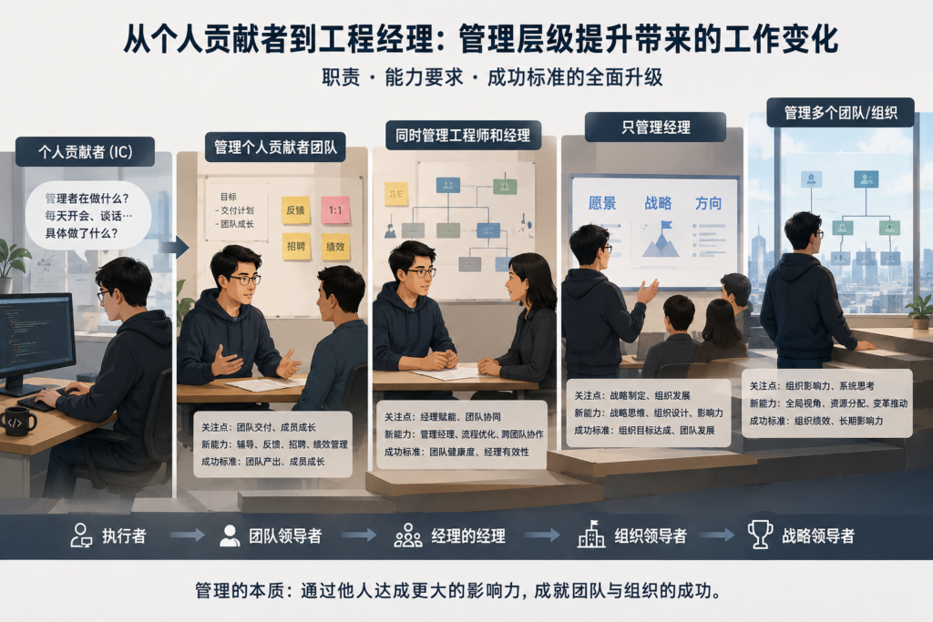 不同管理层级的工作重点