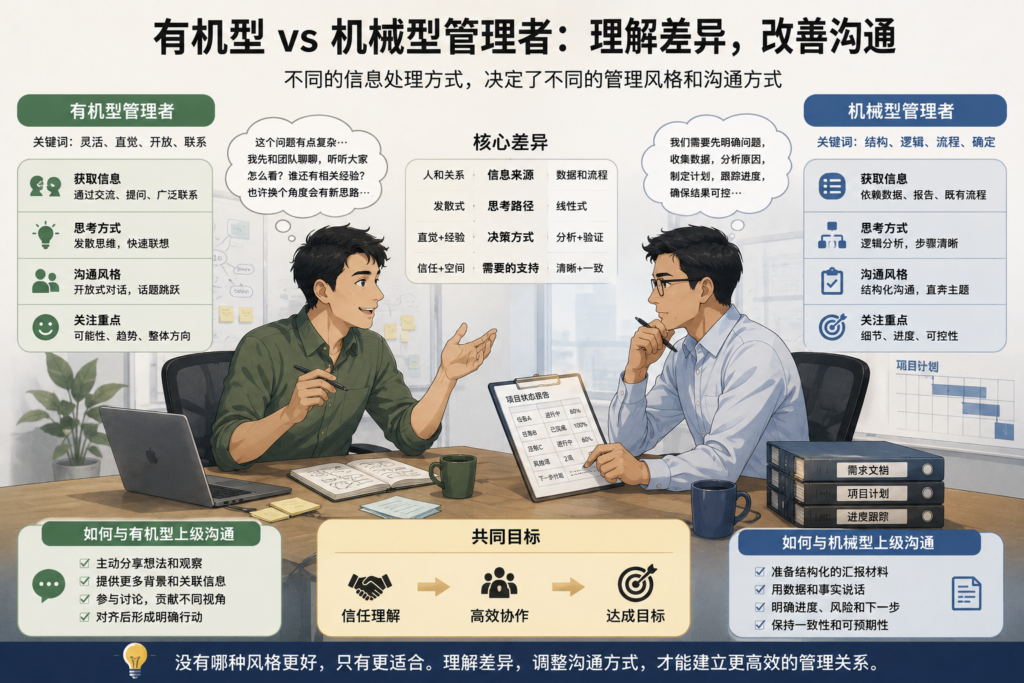 有机型与机械型管理者如何沟通
